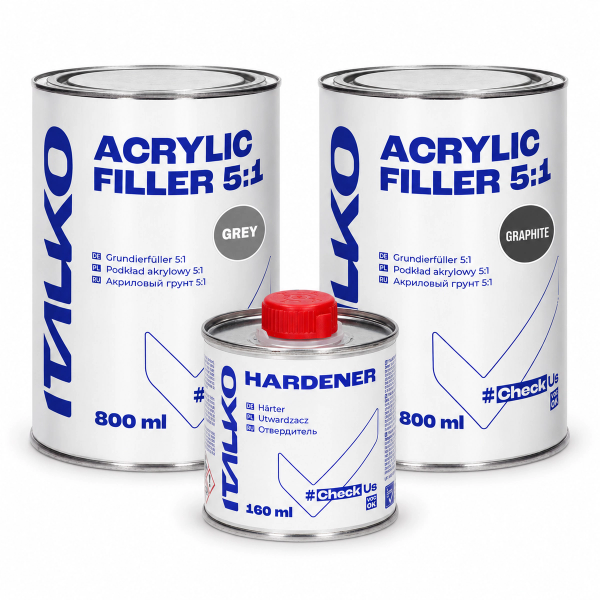 ITALKO 2K High-Build Acrylic Primer 5:1 KIT (Primer + Hardener)