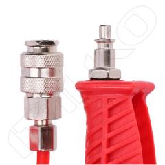 ITALKO Air Blow Gun Kit with 5m Coiled Hose and T-Piece, Red · Blister thumbnail 4