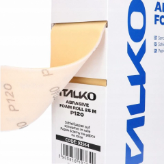 ITALKO Foam-Backed Sanding Roll – 115mm × 25m, Grit P120 · Beige · Pack thumbnail 2