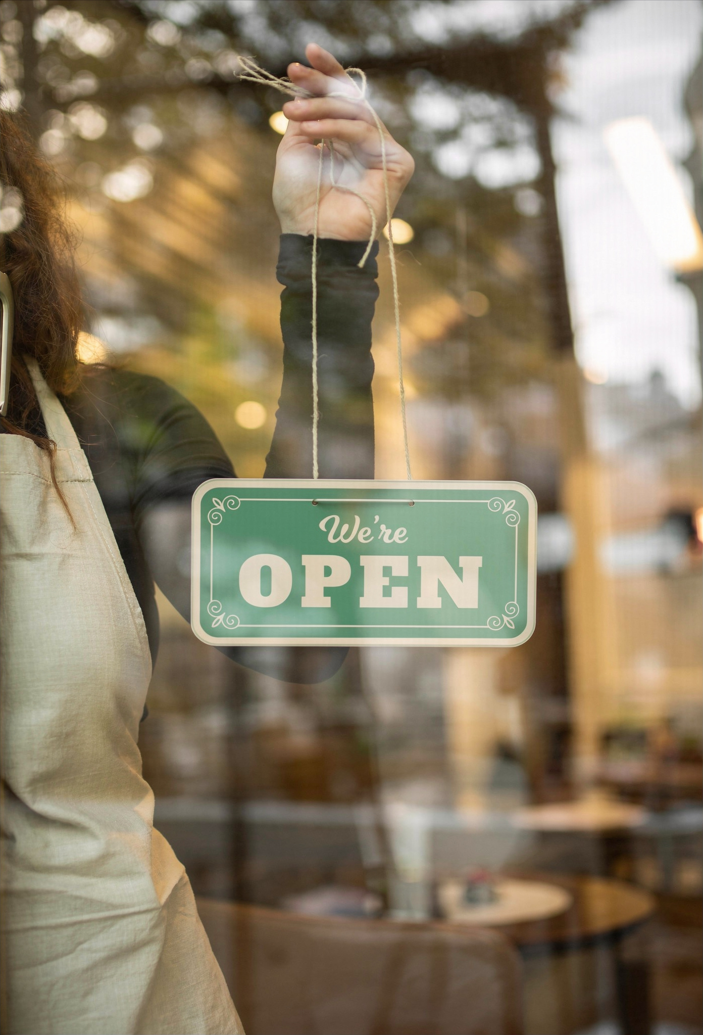 Cafe open sign