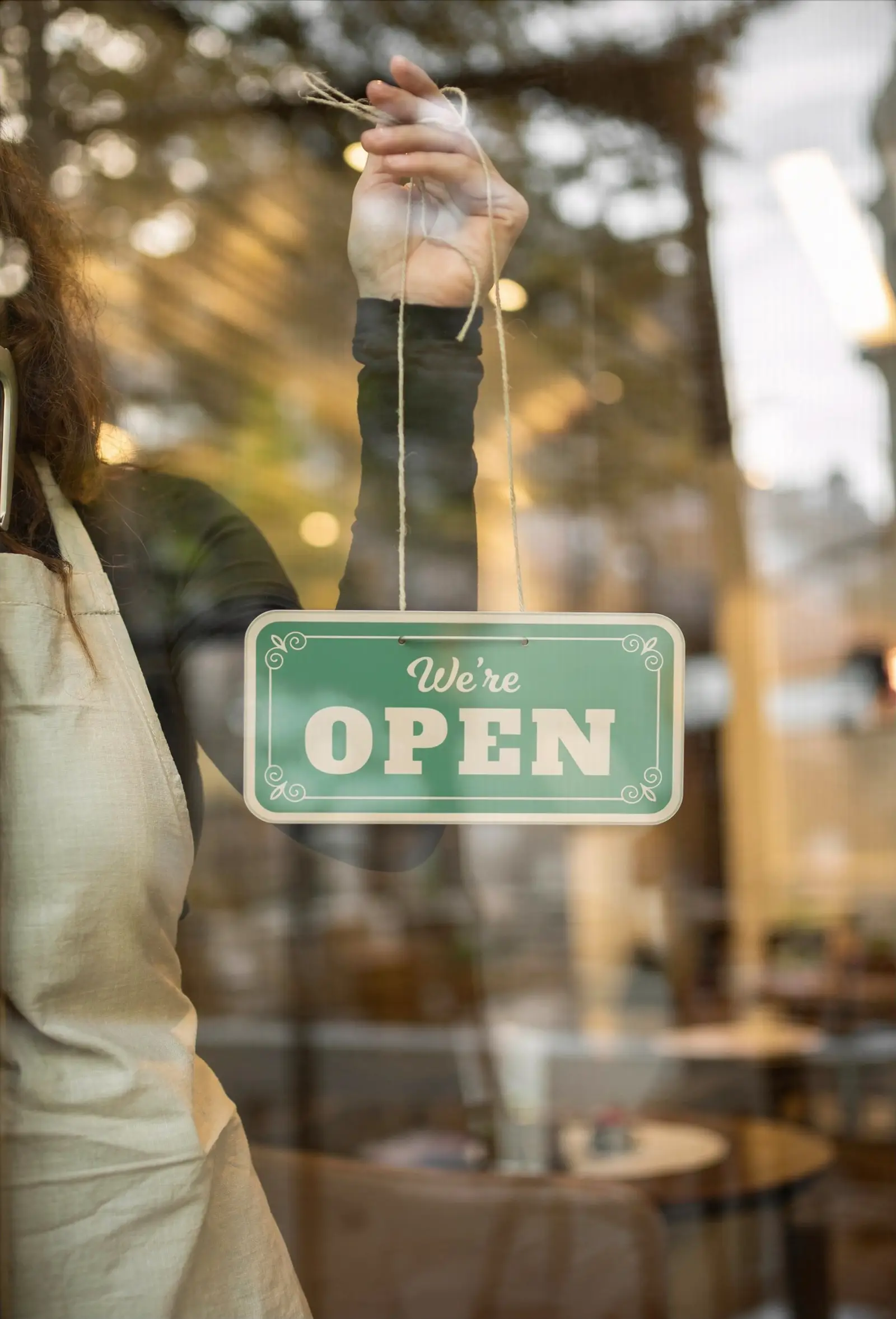 Cafe open sign