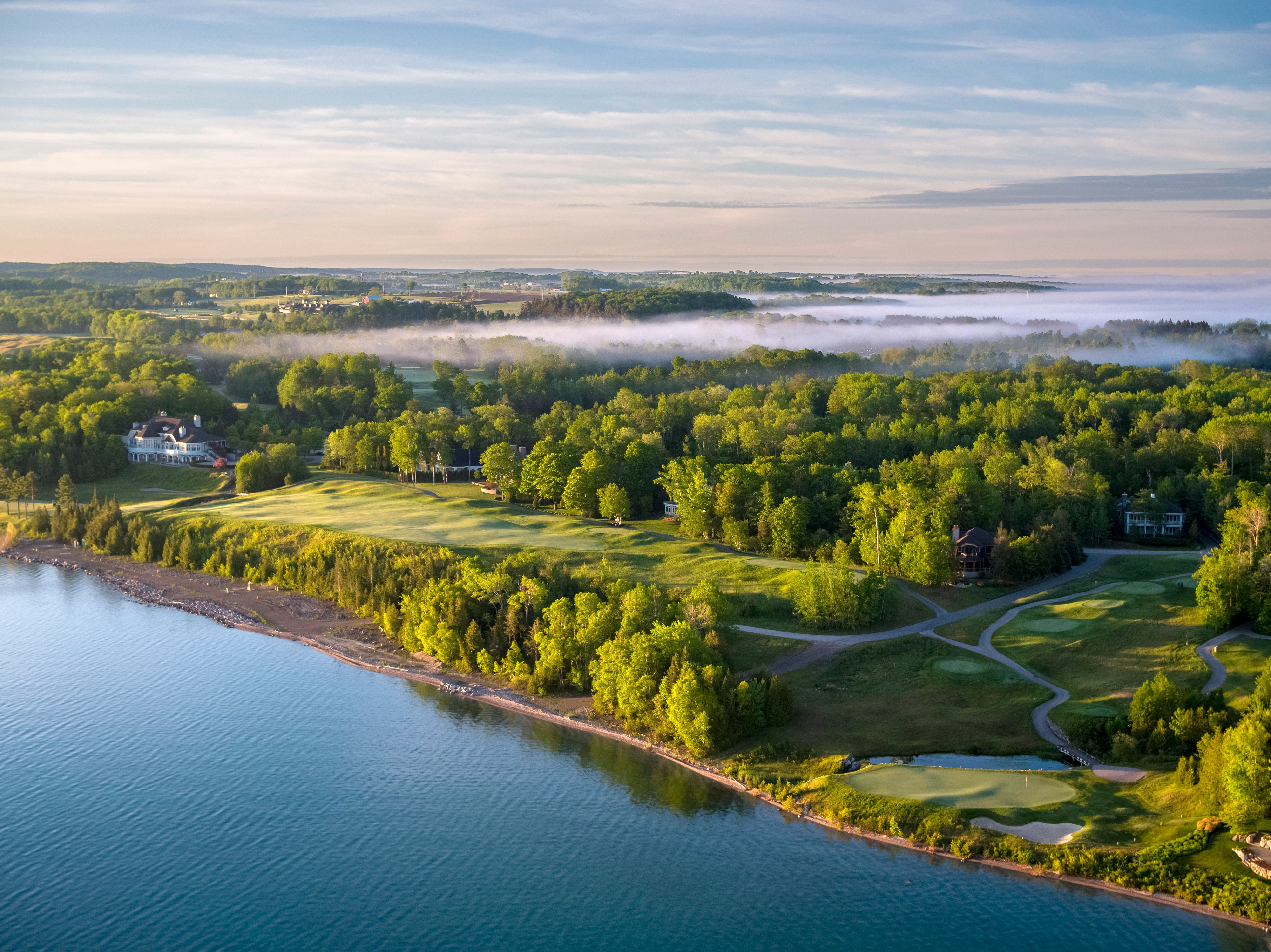 Bay Harbor Golf Club - Quarry No. 8/9 Aerial Cloud