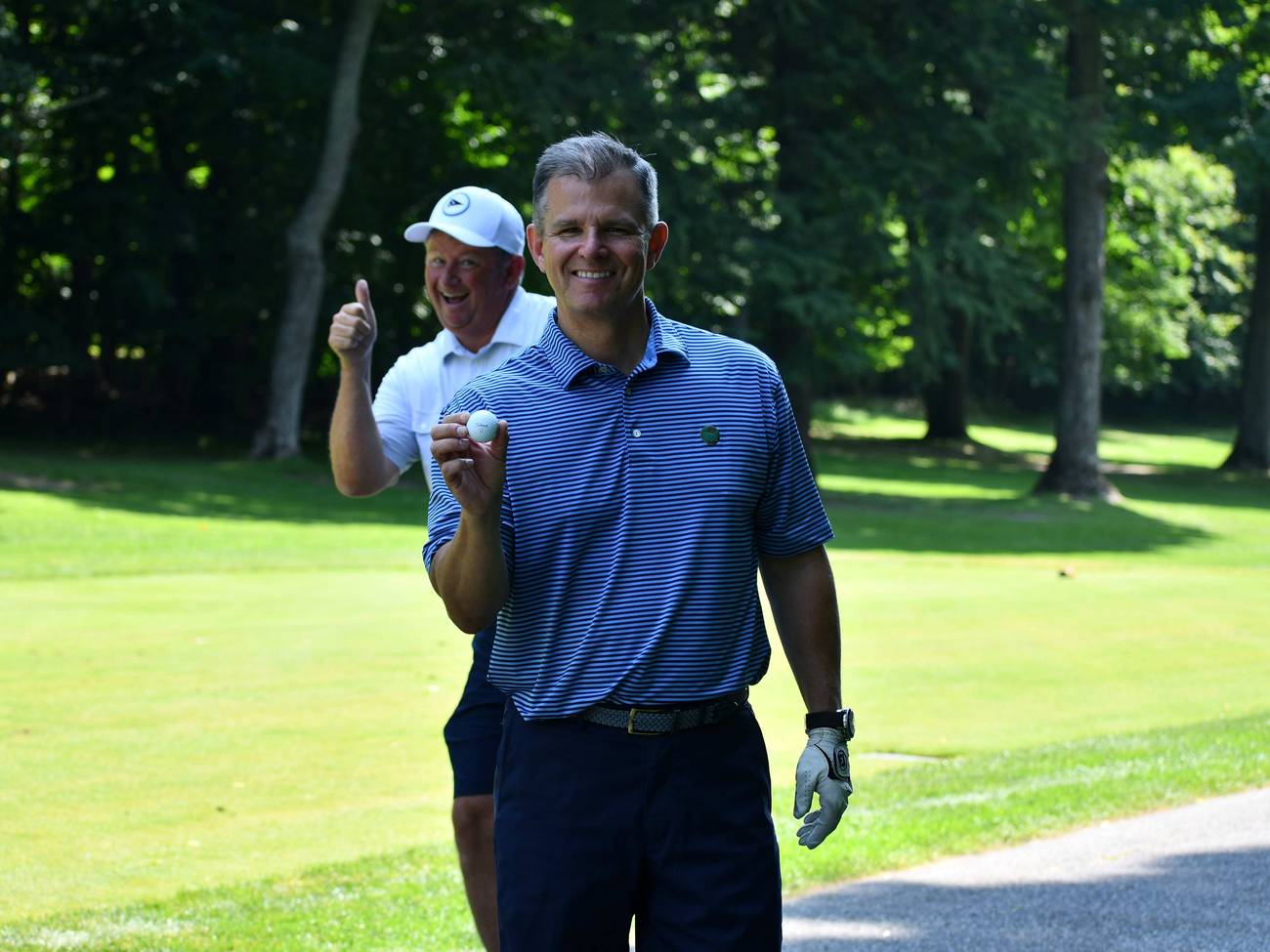 Golfer with Golf Ball