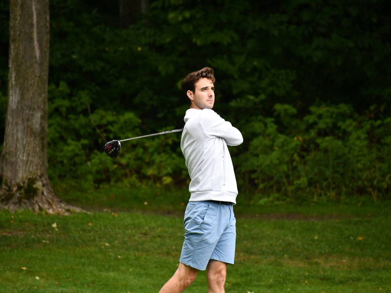 Golfer driving