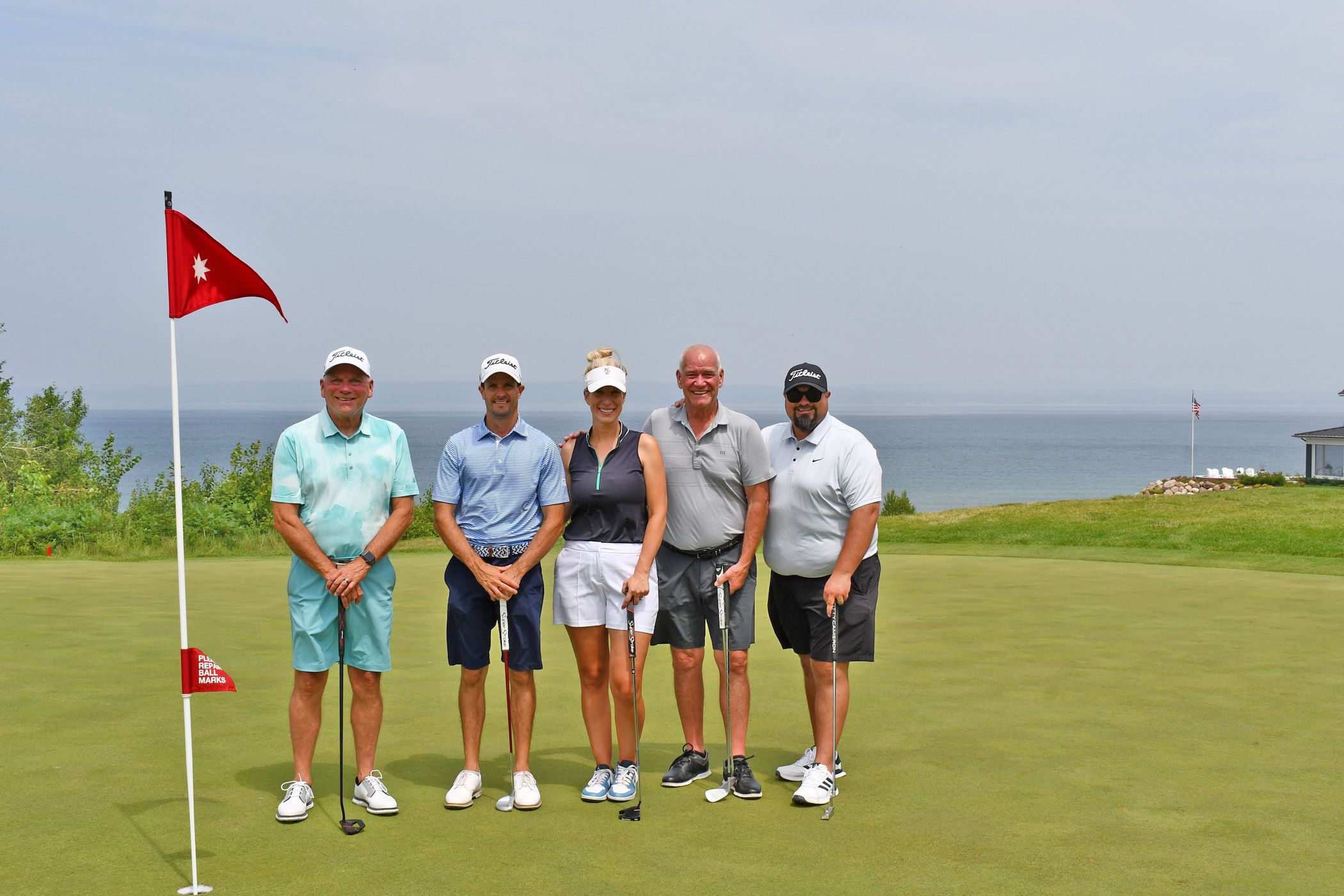 Group on the golf course