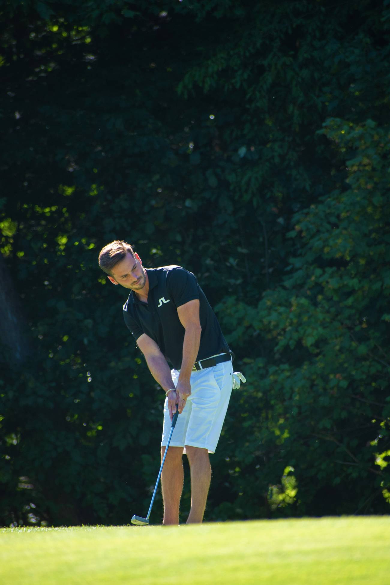 Golfer Chipping