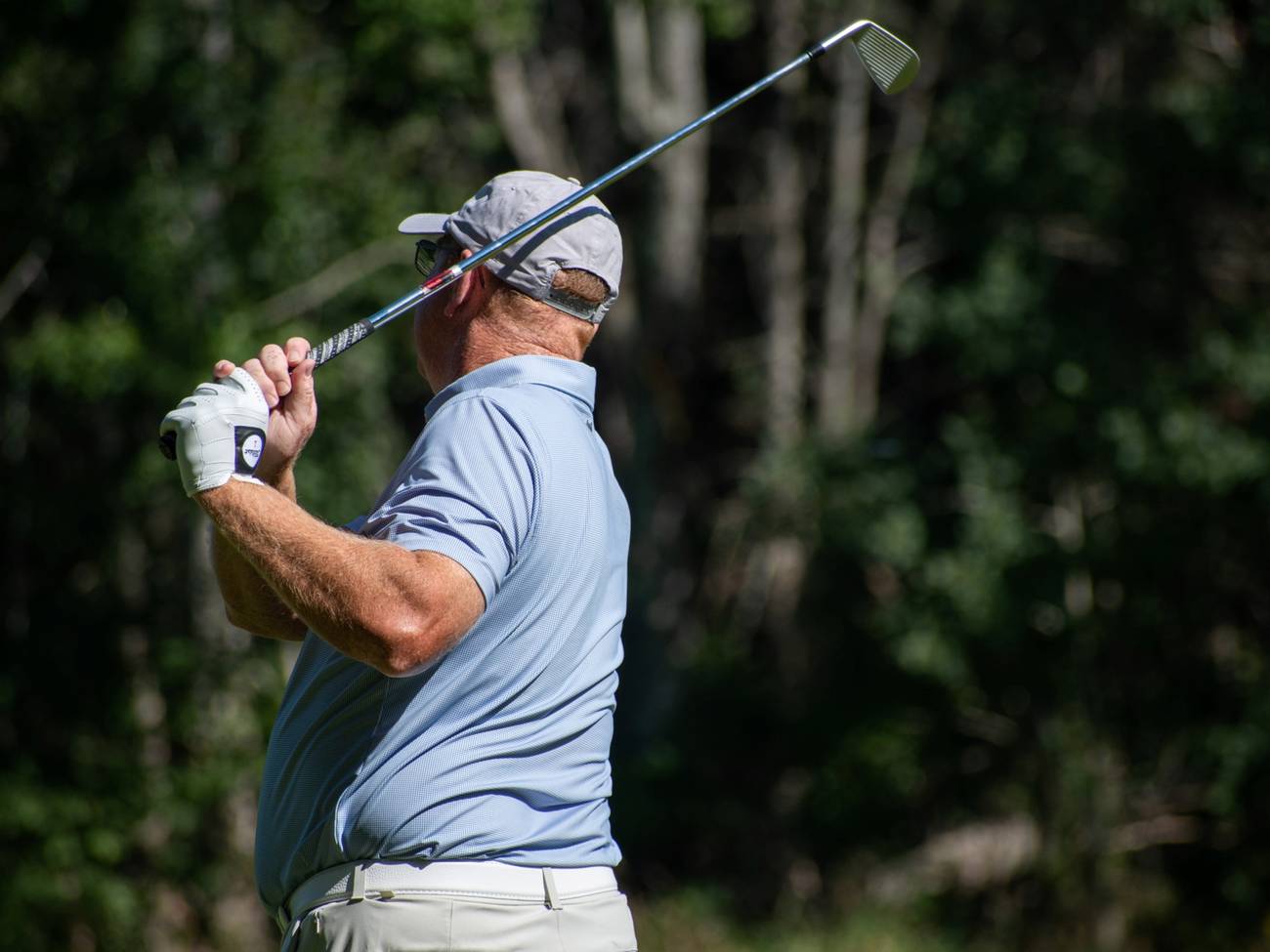 Close Up Golfer from Behind