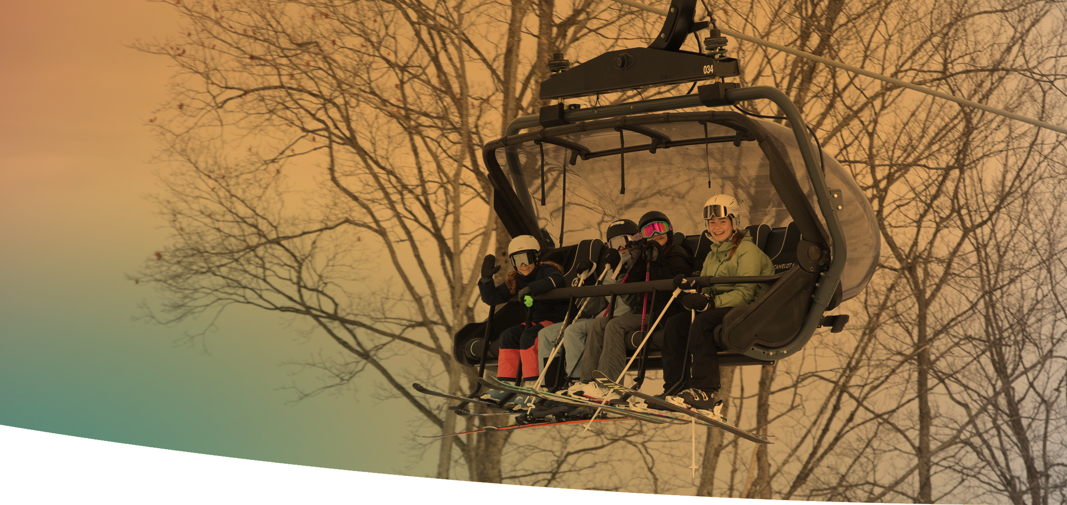 skier riding Camelot 6