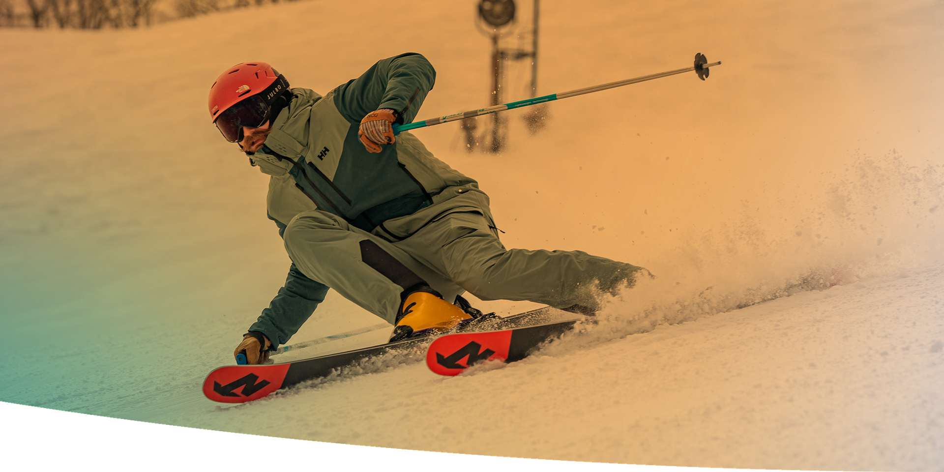 man boarding down the slopes