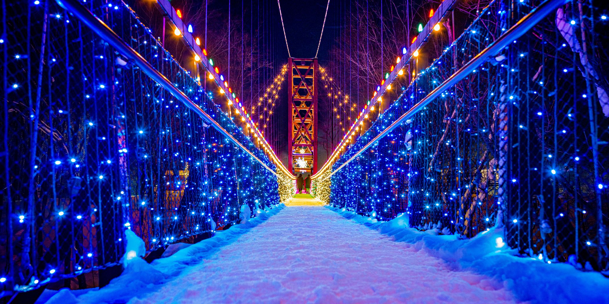light in the sky on SkyBridge Michigan