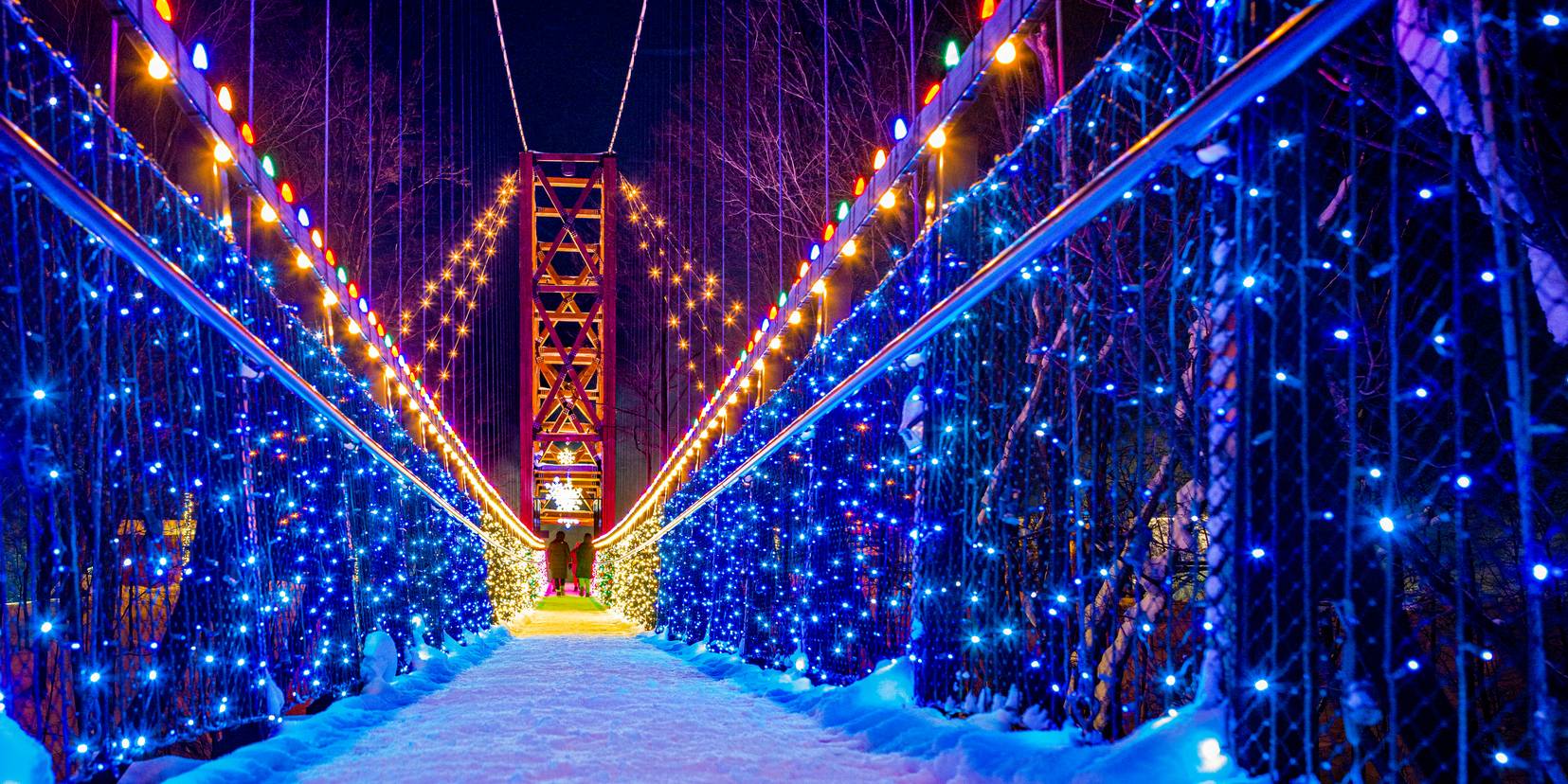 light in the sky on SkyBridge Michigan