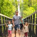 Father with two daughters on SkyBridge
