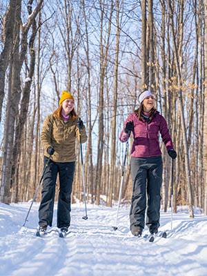 Girls on XC Trail