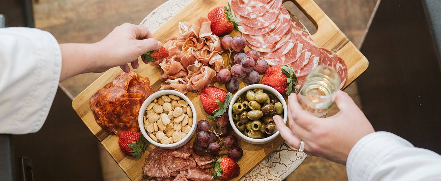 charcuterie at The Spa