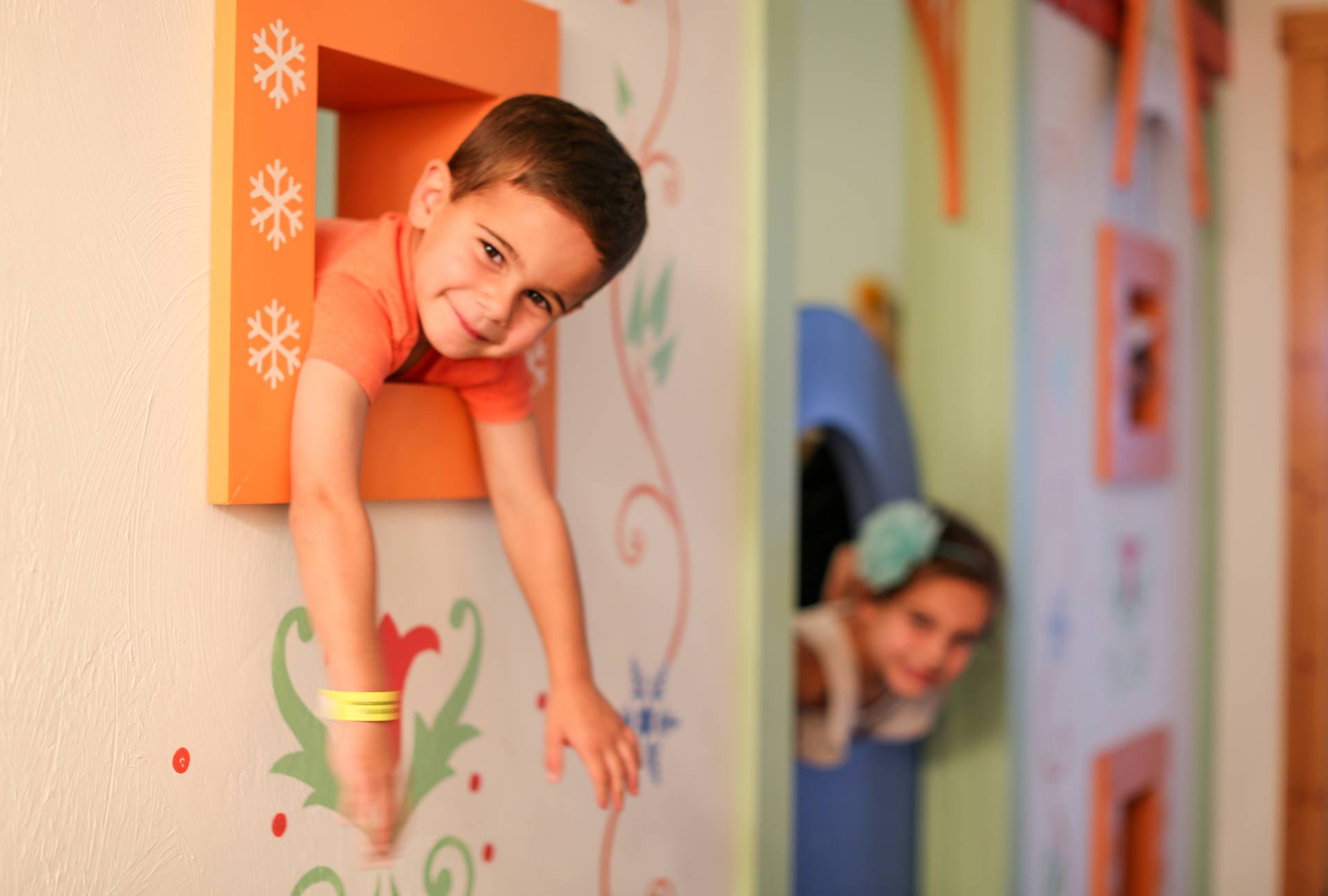 Kids playing bunk area