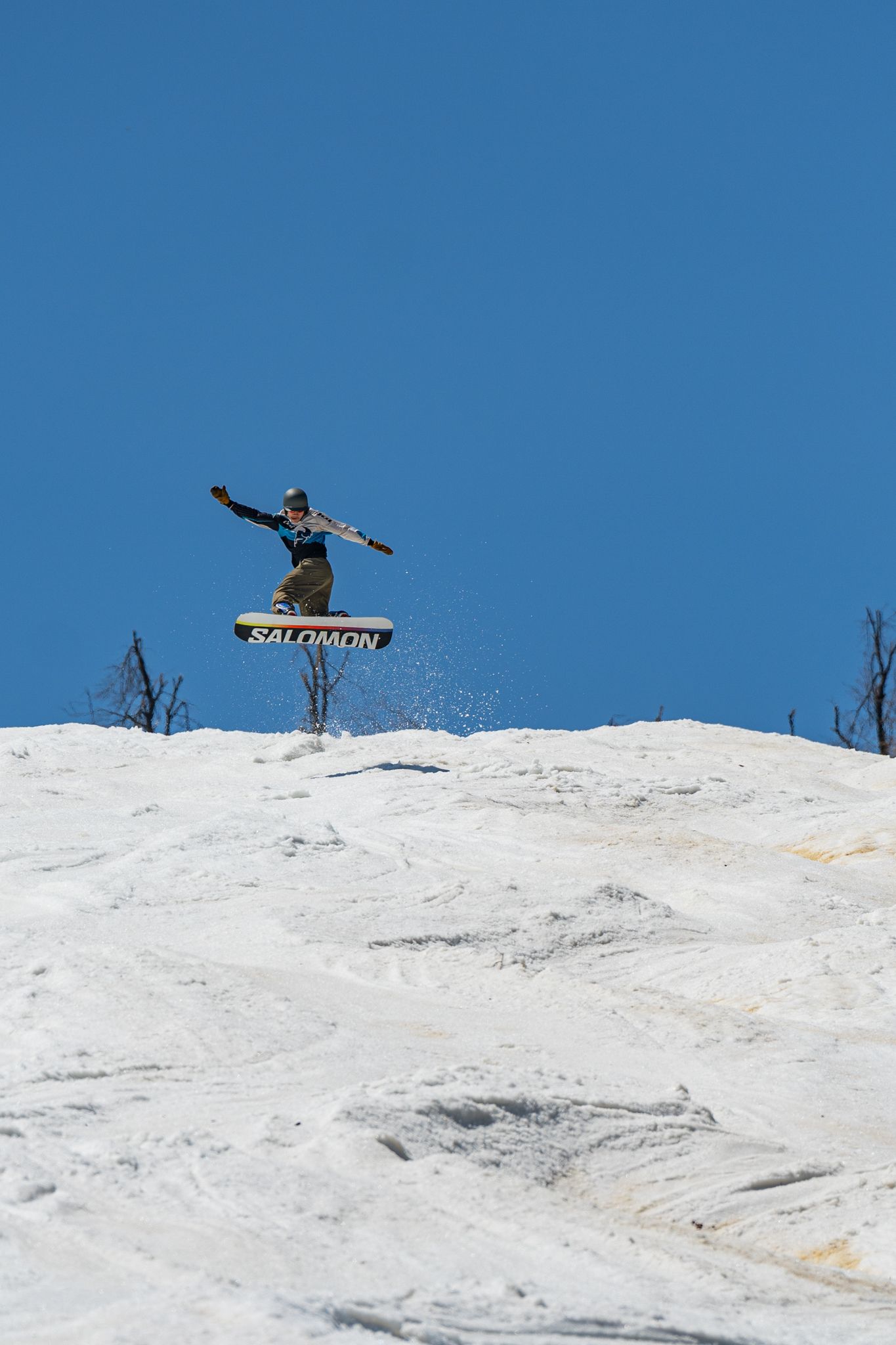 snowboarder mid air