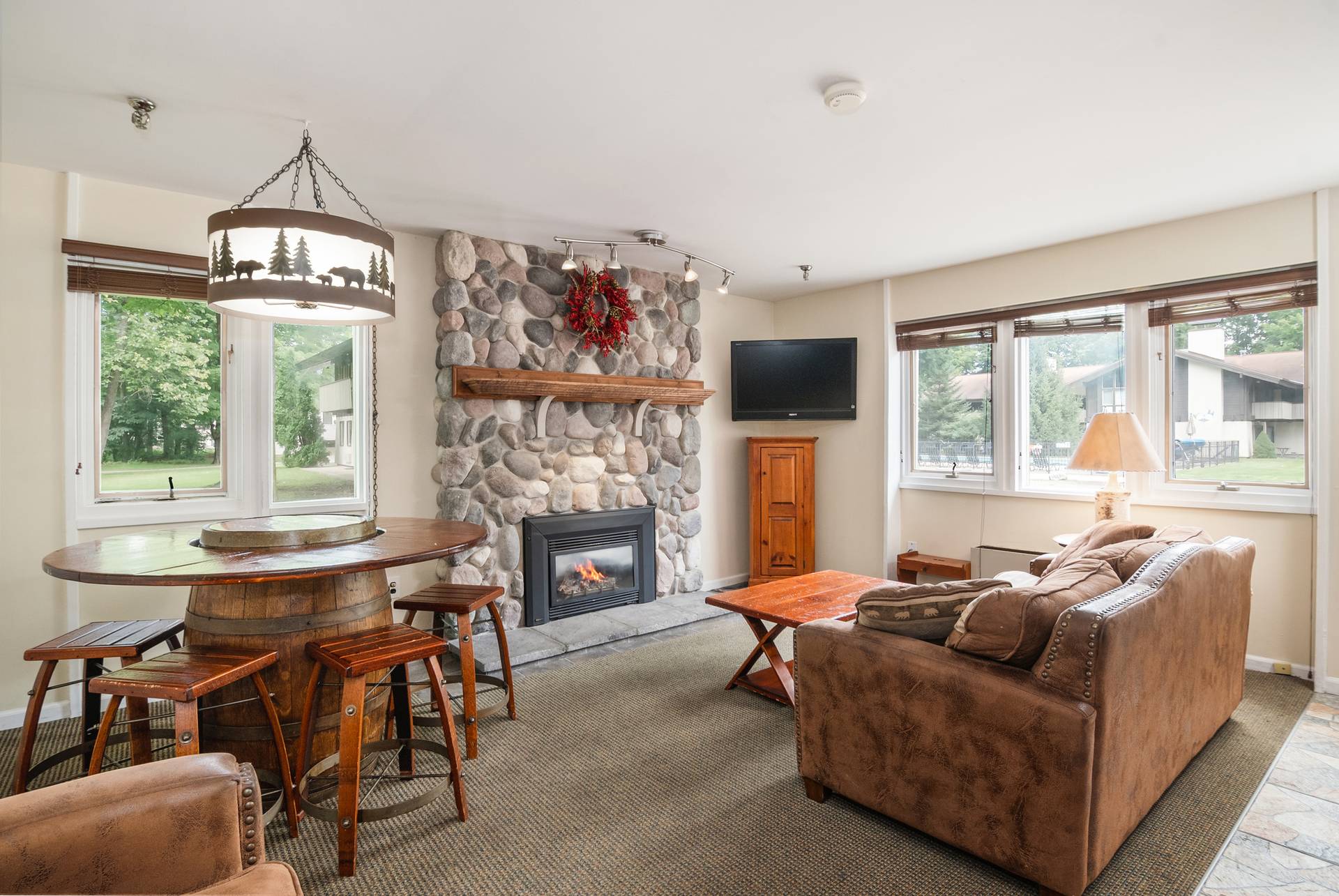 mountain villa living room
