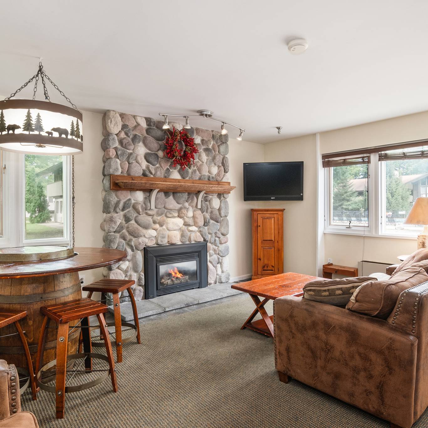 mountain villa living area