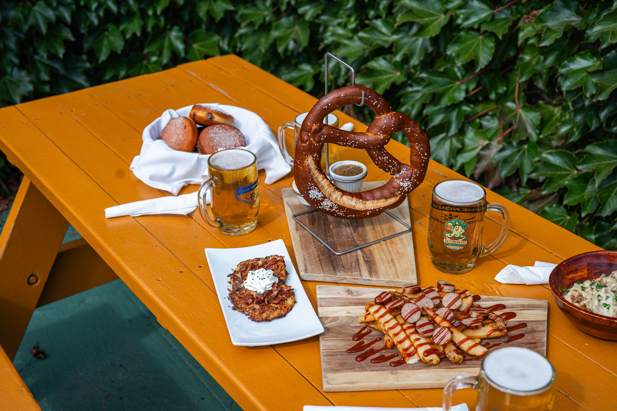 soft pretzel at Boyne Mountain