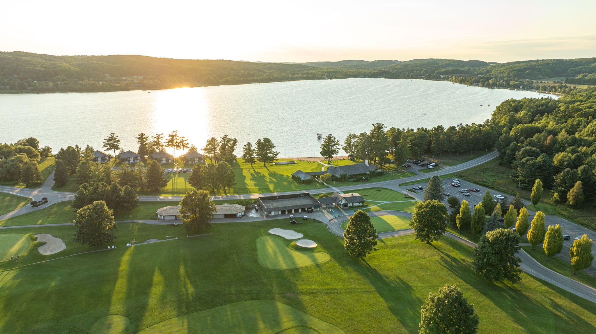aerial view of deer lake