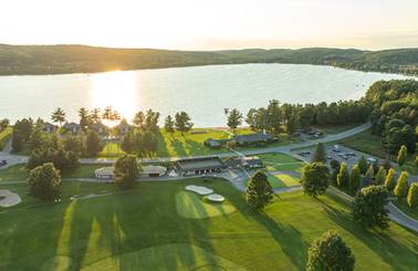 aerial view of deer lake