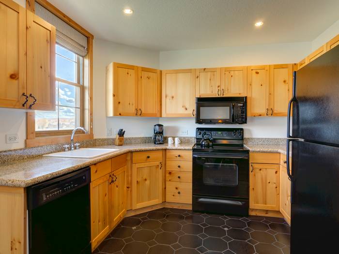 Kitchen within the St Anton Suite.