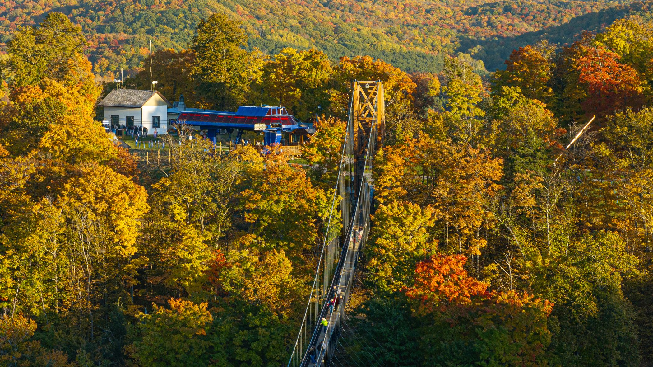 SkyBridge View looking at Mountain Express