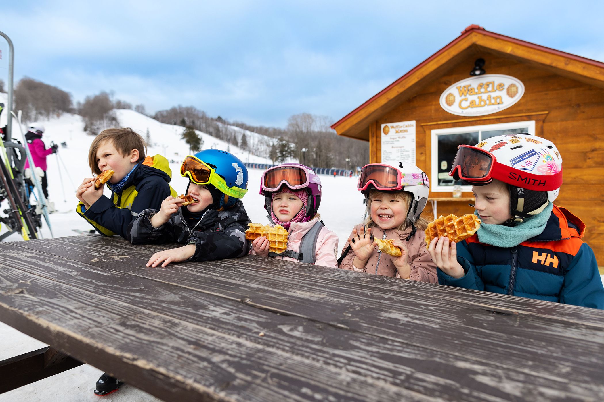 Located at the base of the Mountain Express lift