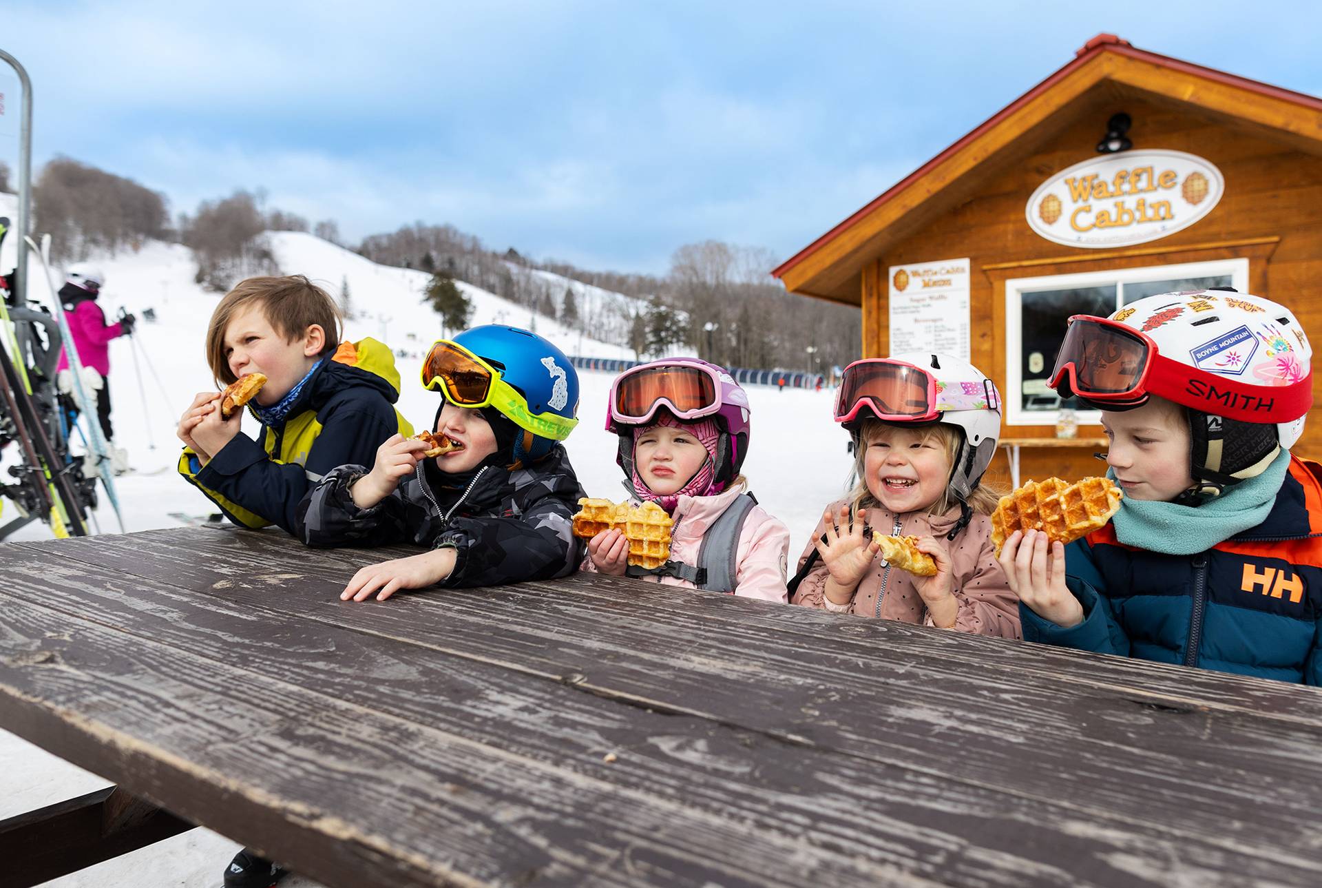 Located at the base of the Mountain Express lift