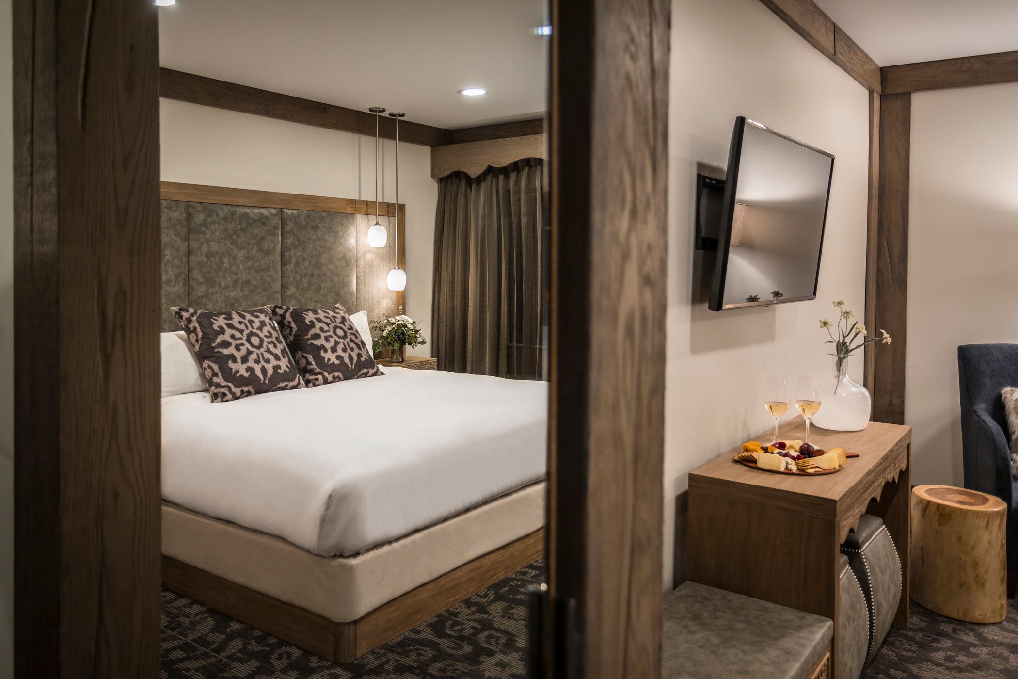 Charcuterie board in a Chalet Edelweiss suite