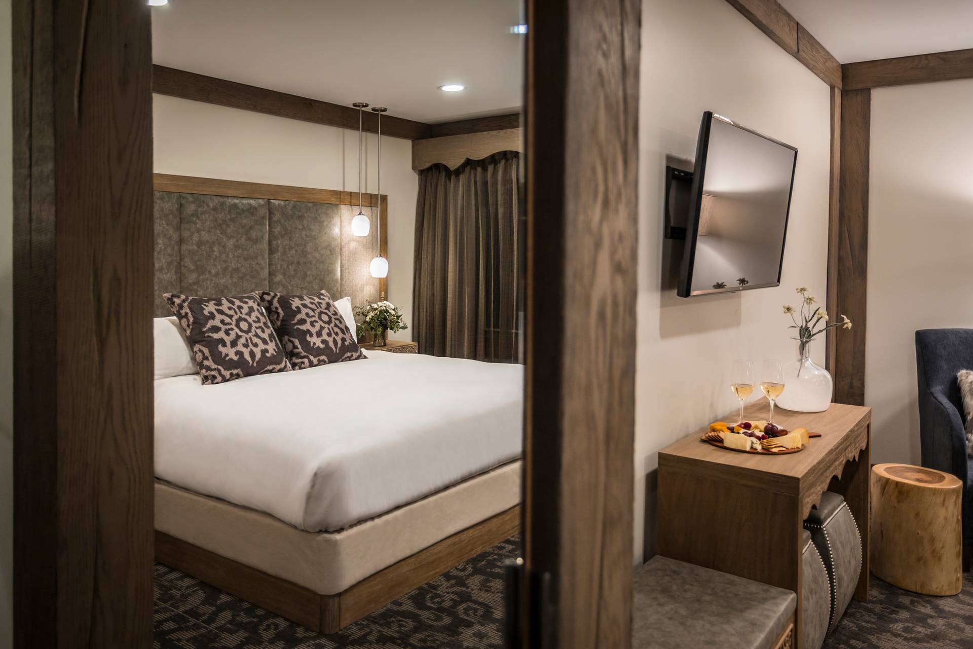 Charcuterie board in a Chalet Edelweiss suite