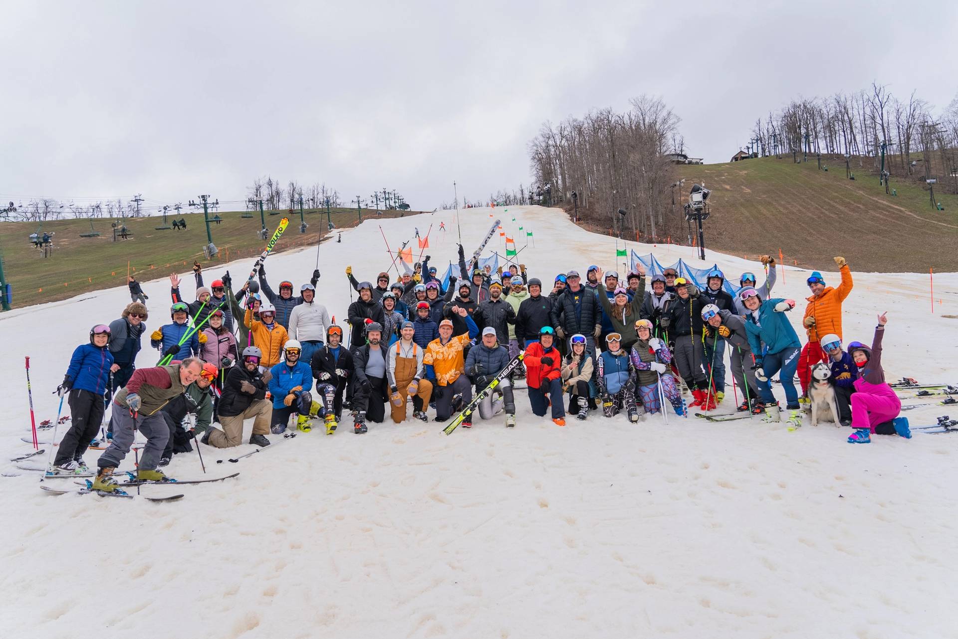 2025 Hemlock Open Group Ski Photo