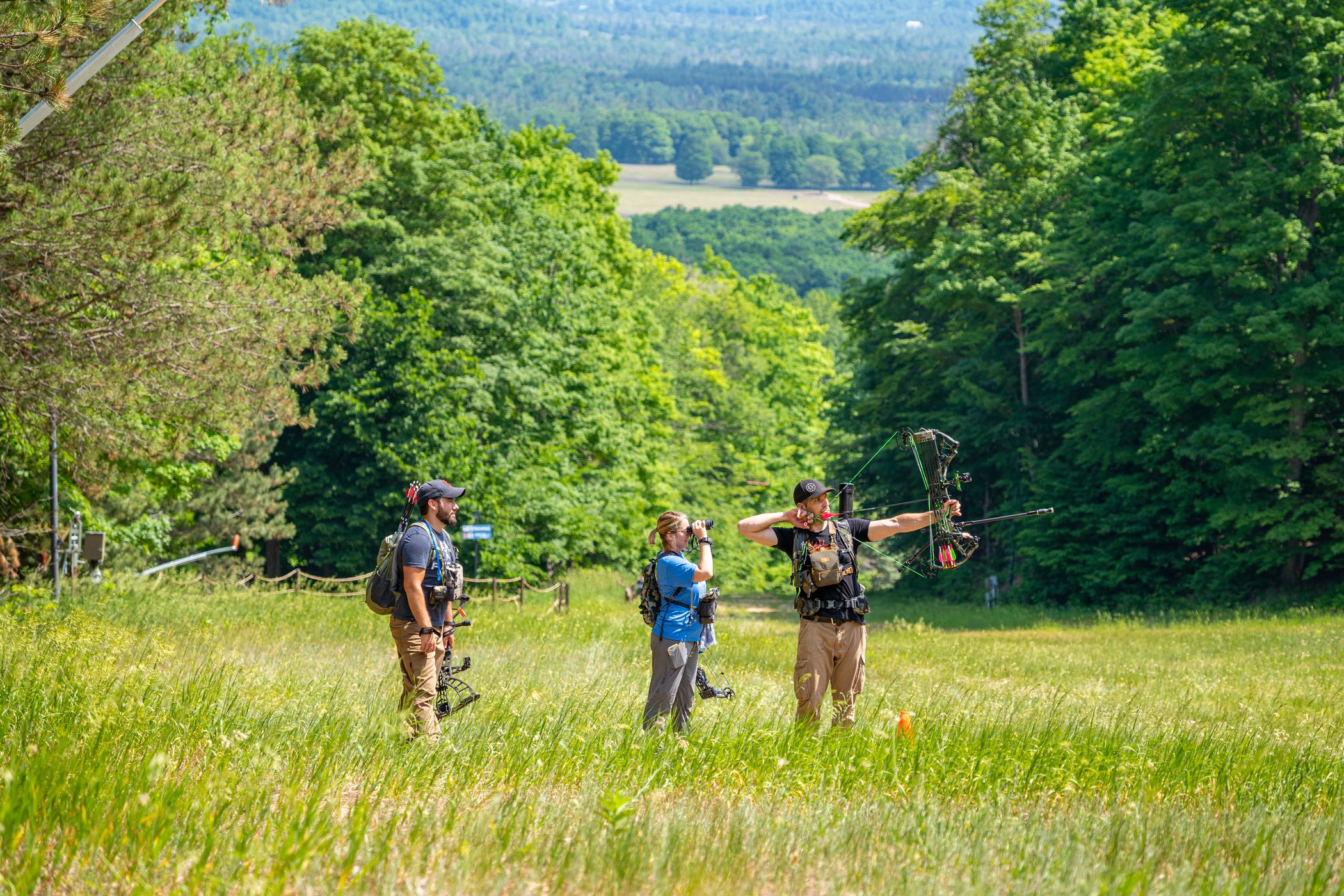 group settings sights on a target