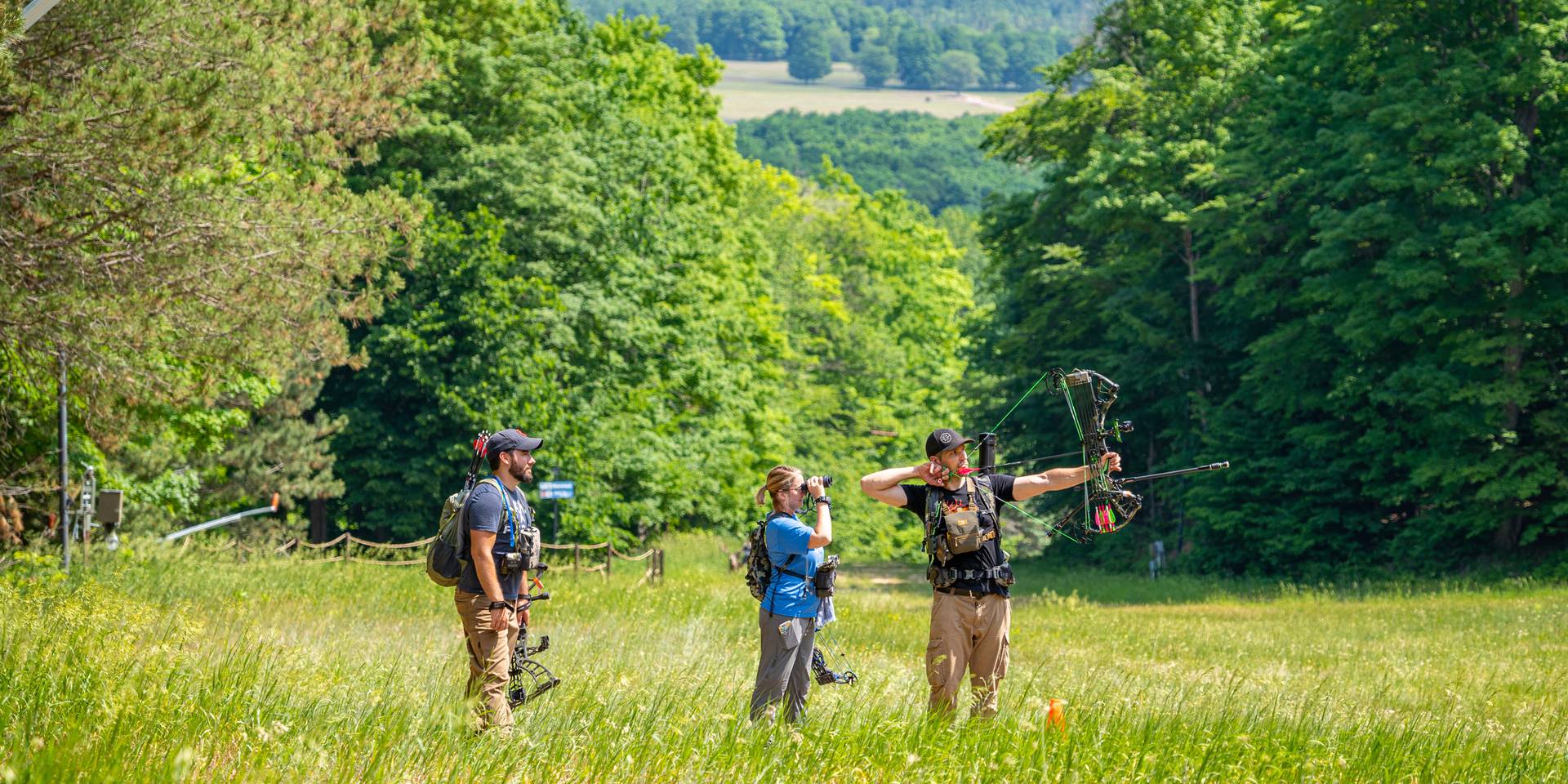 group settings sights on a target