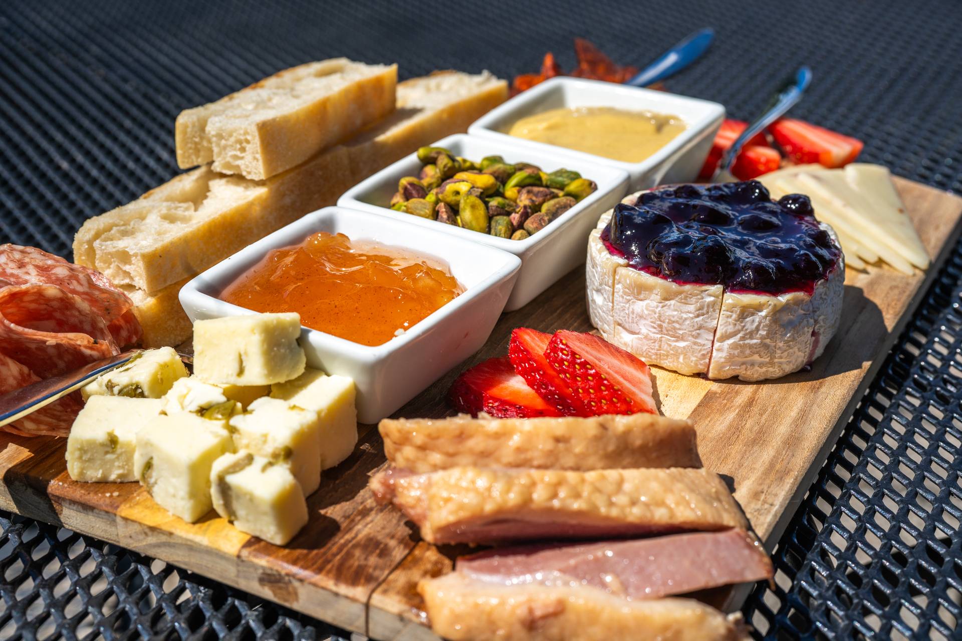 Cheese board at the beach house