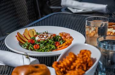 salad at the beach house