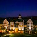 mountain grand lodge at night