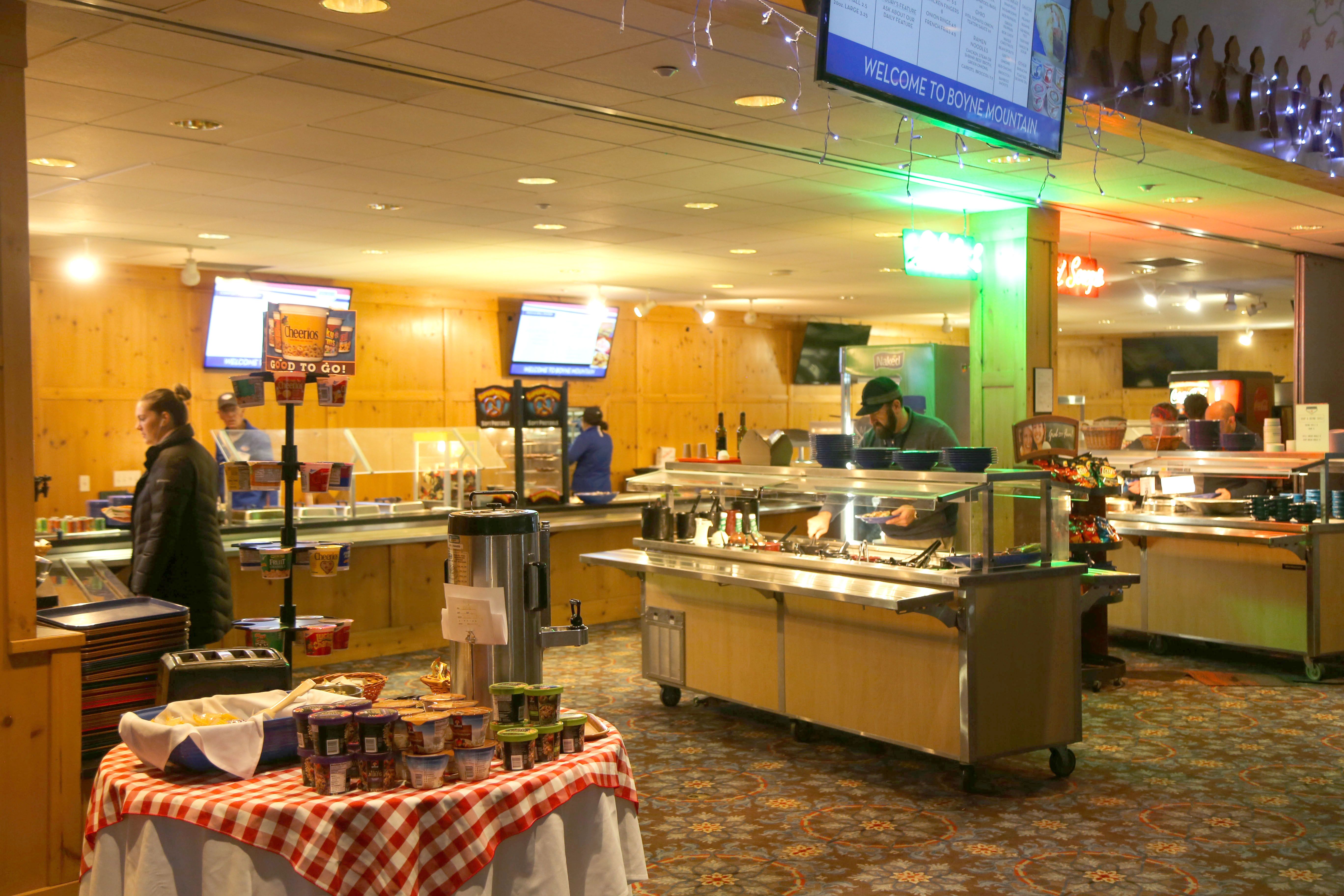 Inside the food court
