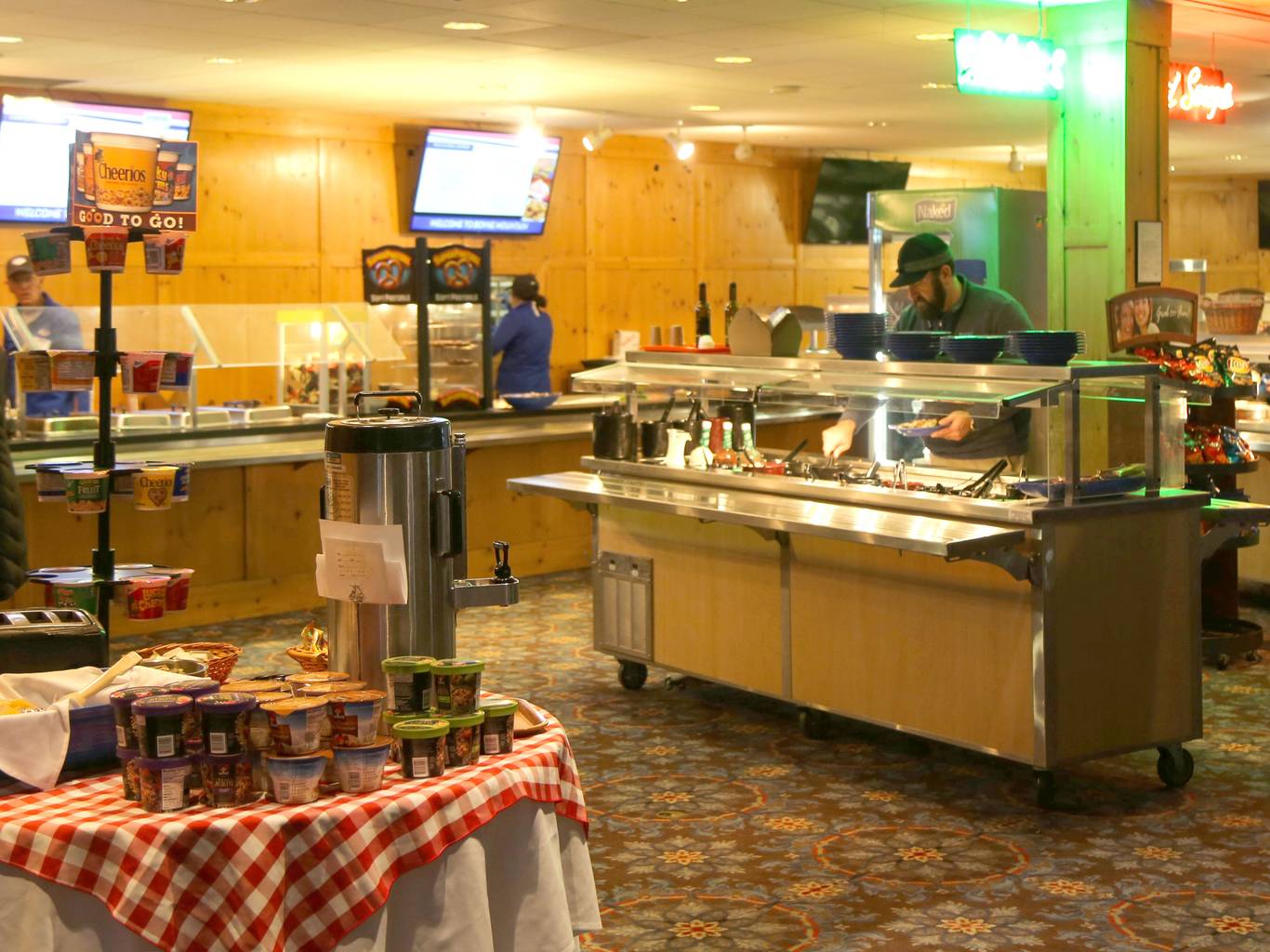 Inside the food court