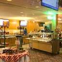 Inside the Civic Center food court