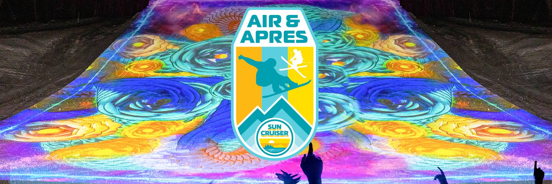 boyne logo on air and apres jump