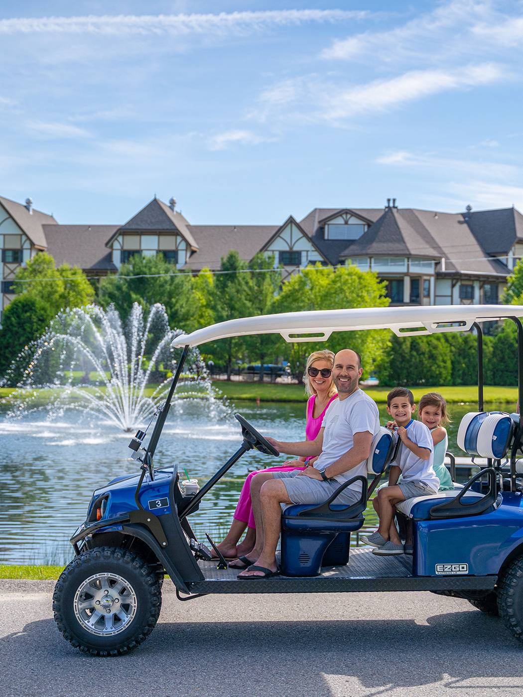 cart tour at resort