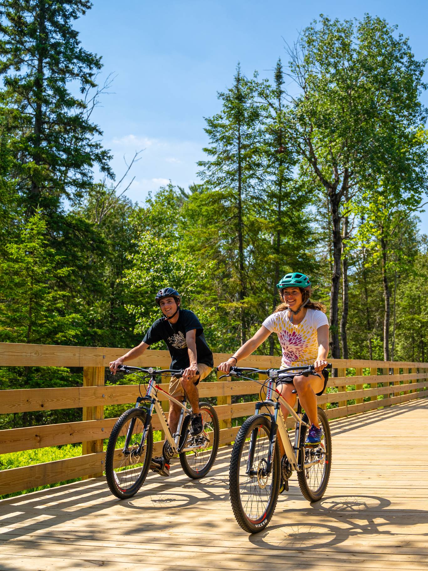 Biking at Boyne Mountain
