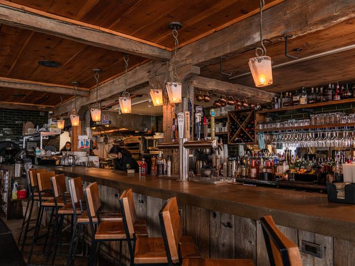 Interior of Forty Acres Tavern.