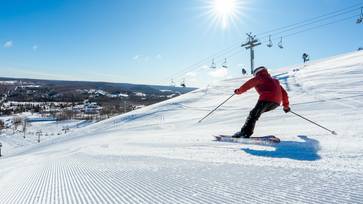 Bluebird morning at boyne mountain