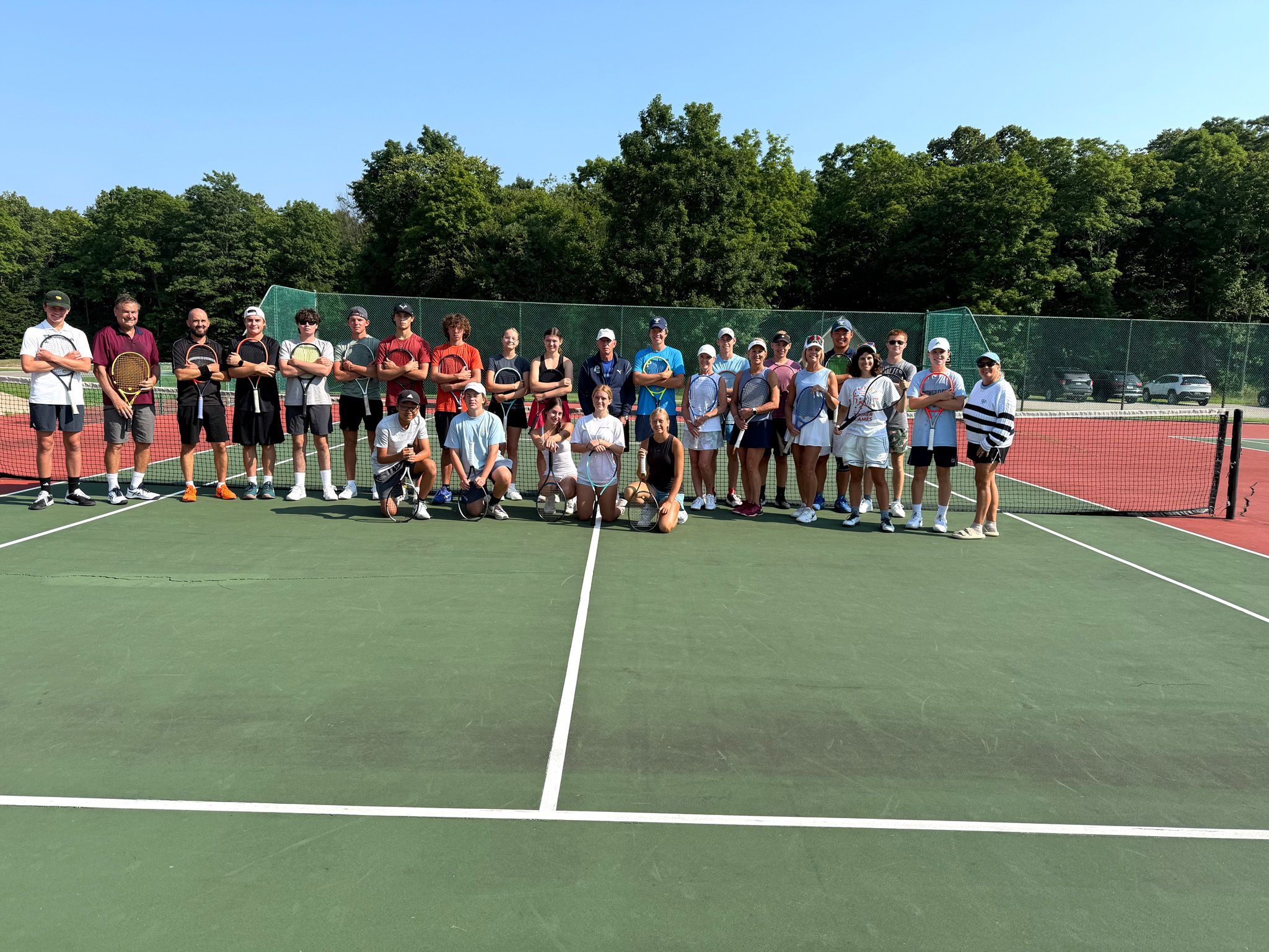 group photo of the Tennis Academy