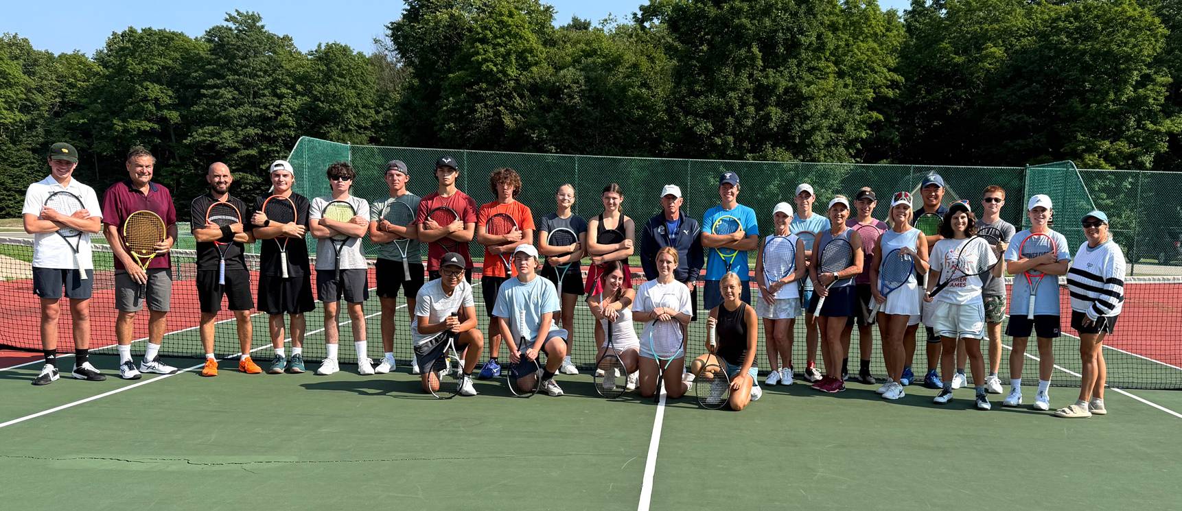 group photo of the Tennis Academy