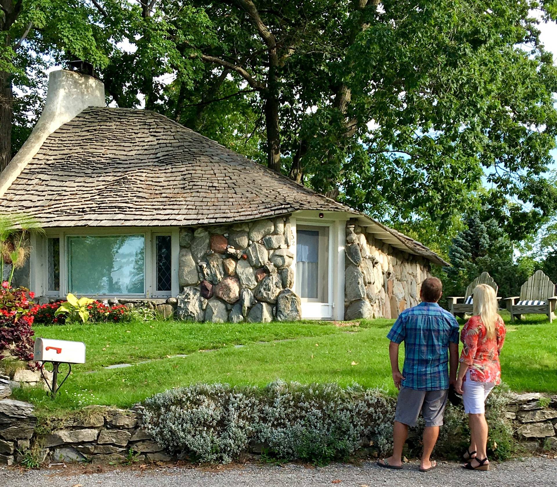 Mushroom houses in charlevoix