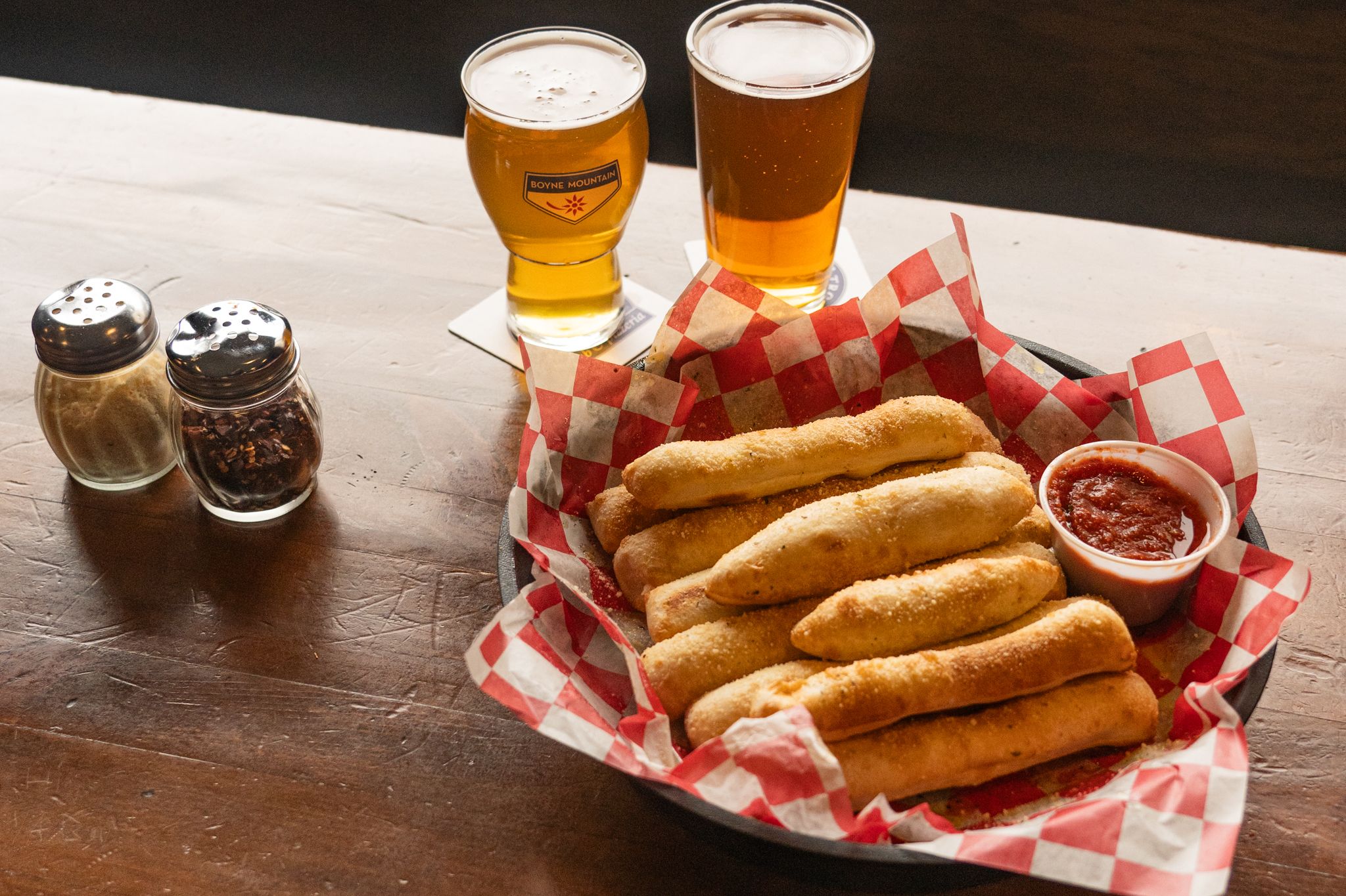 Breadsticks and Beer from Trophy Room