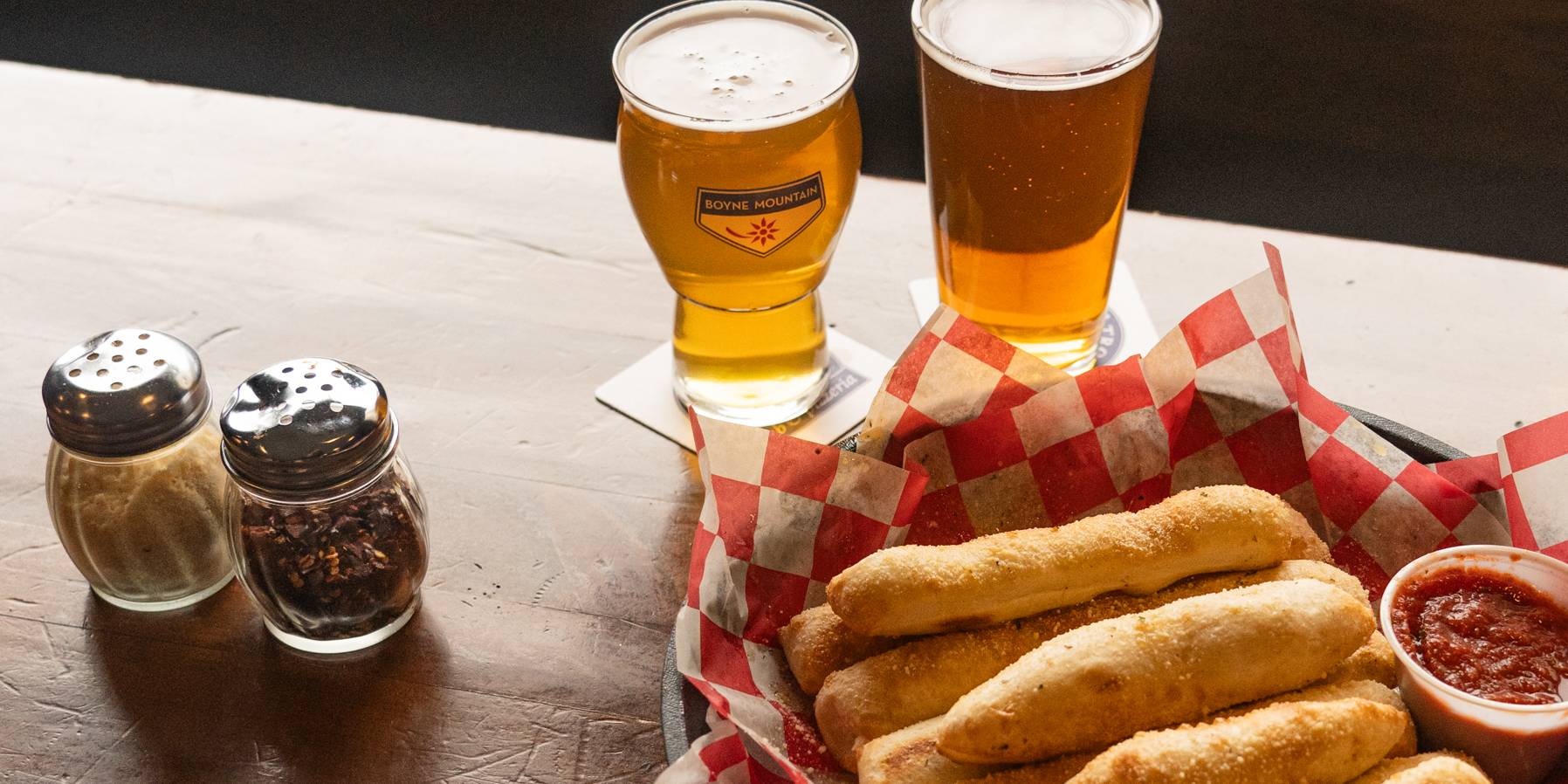 Breadsticks and Beer from Trophy Room